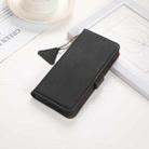 For iPhone 16 Side-Magnetic TJ Genuine Leather RFID Phone Case(Black) - 2