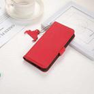 For iPhone 16 Plus Side-Magnetic TJ Genuine Leather RFID Phone Case(Red) - 2