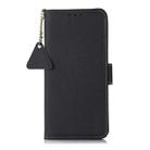 For iPhone 16 Plus Side-Magnetic TJ Genuine Leather RFID Phone Case(Blue) - 3