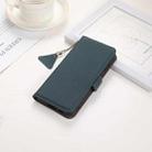 For iPhone 16 Plus Side-Magnetic TJ Genuine Leather RFID Phone Case(Green) - 2