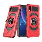 For iPhone XR Magnetic Ring Holder Phone Case(Red) - 1