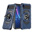 For iPhone XR Magnetic Ring Holder Phone Case(Blue) - 1