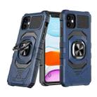 For iPhone 11 Magnetic Ring Holder Phone Case(Blue) - 1