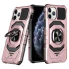 For iPhone 11 Pro Max Magnetic Ring Holder Phone Case(Rose Gold) - 1