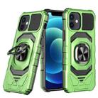 For iPhone 12 Magnetic Ring Holder Phone Case(Green) - 1