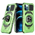 For iPhone 12 Pro Magnetic Ring Holder Phone Case(Green) - 1