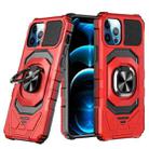 For iPhone 12 Pro Magnetic Ring Holder Phone Case(Red) - 1