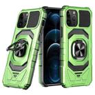 For iPhone 12 Pro Max Magnetic Ring Holder Phone Case(Green) - 1