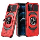 For iPhone 12 Pro Max Magnetic Ring Holder Phone Case(Red) - 1