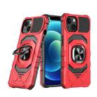 For iPhone 13 Magnetic Ring Holder Phone Case(Red) - 1