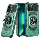 For iPhone 13 Pro Max Magnetic Ring Holder Phone Case(Dark Green) - 1