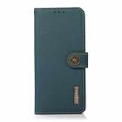 For iPhone 16 Plus KHAZNEH Custer Genuine Leather RFID Phone Case(Green) - 2