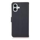 For iPhone 17 KHAZNEH Custer Genuine Leather RFID Phone Case(Blue) - 3