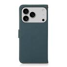 For iPhone 17 Pro Max KHAZNEH Custer Genuine Leather RFID Phone Case(Green) - 3