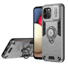 For iPhone 12 Pro Max Camshield Ring Holder Phone Case(Grey) - 1