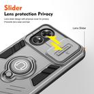 For OPPO A17 / A17k Camshield Ring Holder Phone Case(Grey) - 3