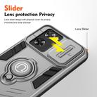 For OPPO A57 4G Camshield Ring Holder Phone Case(Grey) - 3