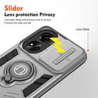 For OPPO A78 5G / A58 5G Camshield Ring Holder Phone Case(Grey) - 3