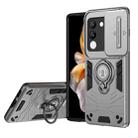 For vivo V29e 5G / Y200 5G Camshield Ring Holder Phone Case(Grey) - 1