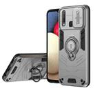 For vivo Y17 Camshield Ring Holder Phone Case(Grey) - 1