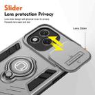 For Honor 400 Lite Global Camshield Ring Holder Phone Case(Grey) - 2