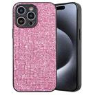 For iPhone 14 Pro Glitter Powder TPU Hybrid PC Phone Case(Pink) - 1