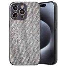 For iPhone 13 Pro Glitter Powder TPU Hybrid PC Phone Case(Silver) - 1