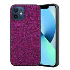 For iPhone 12 Glitter Powder TPU Hybrid PC Phone Case(Purple) - 1