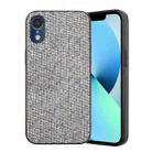 For iPhone XR Glitter Powder TPU Hybrid PC Phone Case(Silver) - 1