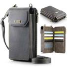 CaseMe Me40 Vertical Multifunctional Shoulder Crossbody Phone Bag(Coffee) - 1