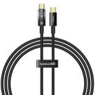 Baseus Explorer Series 100W USB-C/Type-C to USB-C/Type-C Smart Power-off Fast Charging Data Cable, Length:1m(Black) - 1