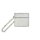 For AirPods 3 Cylindrical Glitter Leather Texture Bluetooth Earphone Protective Case(Silver) - 1