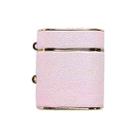 For AirPods 2 / 1 Cylindrical Ball Texture Bluetooth Earphone Protective Case(Light Pink) - 1