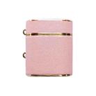 For AirPods 2 / 1 Cylindrical Ball Texture Bluetooth Earphone Protective Case(Pink) - 1