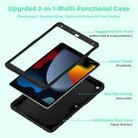 For iPad 10.2 2021/2020/2019 Kickstand PC Hybrid Silicone Tablet Case(Black) - 3