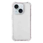 For iPhone 15 Acrylic Color Point Transparent Phone Case(White) - 1