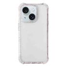 For iPhone 15 Plus Acrylic Color Point Transparent Phone Case(White) - 1