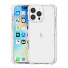 For iPhone 16 Pro Max Acrylic Color Point Transparent Phone Case(White) - 1