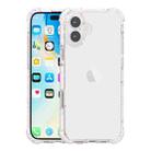 For iPhone 16 Plus Acrylic Color Point Transparent Phone Case(White) - 1