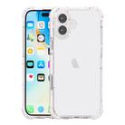 For iPhone 16 Acrylic Color Point Transparent Phone Case(White) - 1