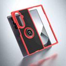 For Samsung Galaxy Z Fold7 Q Shadow 1 Series TPU + PC Phone Case with Ring(Red) - 2