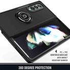 For Samsung Galaxy Z Fold4 Q Shadow 1 Series TPU + PC Phone Case with Ring(Dark Green) - 3