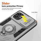 For Samsung Galaxy A04e / M04 Camshield Ring Holder Phone Case(Grey) - 3