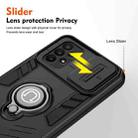 For Samsung Galaxy A23 Camshield Ring Holder Phone Case(Black) - 3
