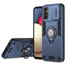 For Samsung Galaxy M14 Camshield Ring Holder Phone Case(Royal Blue) - 1