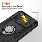 For Samsung Galaxy S20 FE Camshield Ring Holder Phone Case(Black) - 3