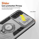 For Samsung Galaxy S21 FE Camshield Ring Holder Phone Case(Grey) - 3