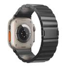 For Apple Watch SE 2023 40mm One-Bead Magnetic Buckle Titanium Metal Watch Band(Black) - 1
