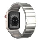 For Apple Watch Series 8 41mm One-Bead Magnetic Buckle Titanium Metal Watch Band(Titanium Color) - 1