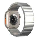 For Apple Watch Series 10 42mm One-Bead Magnetic Buckle Titanium Metal Watch Band(Titanium Color) - 1